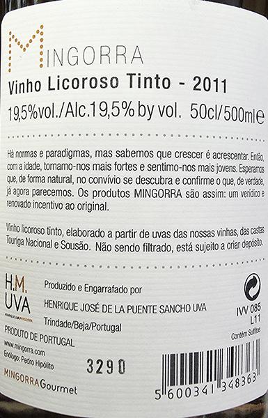  Mingorra Desert Wine Red